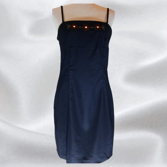 CITY Triangles Navy Blue Dress in size 9 - Picture 1 of 6